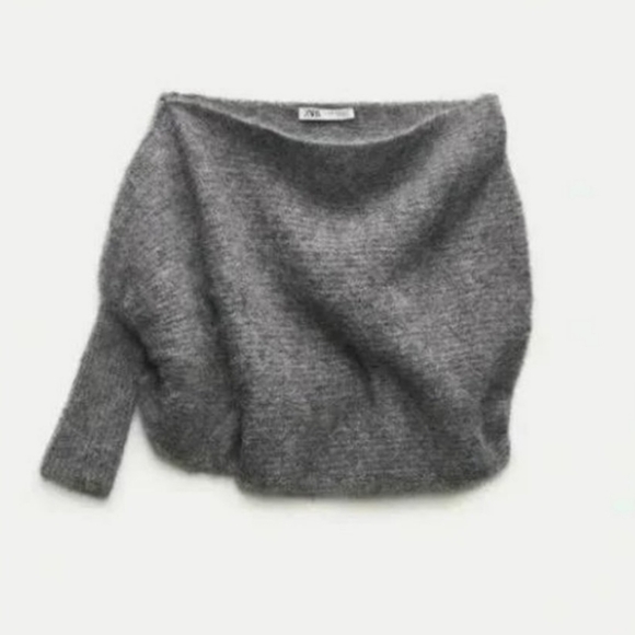 Zara  Knit Sweater Bolero Grey - Picture 11 of 16